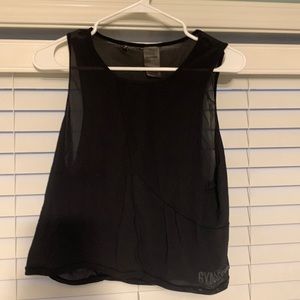 Gymshark sheer crop top